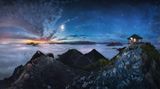Sternbilder - Die Alpen bei Nacht