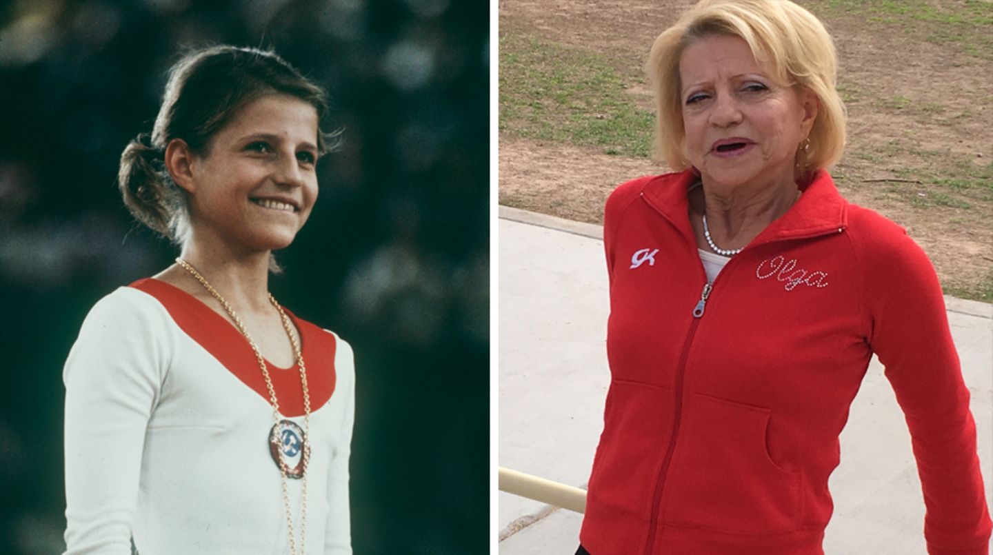 Olga Korbut wurde durch ihre Olympia-Teilnahme 1972 (l.) über Nacht zum Star.