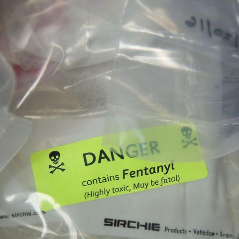 Ein Päckchen mit Fentanyl