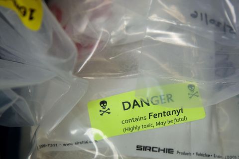 Ein Päckchen mit Fentanyl