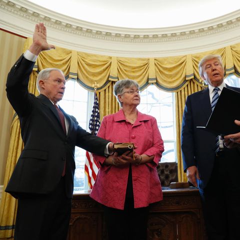 Donald Trump Vereidigung Jeff Sessions