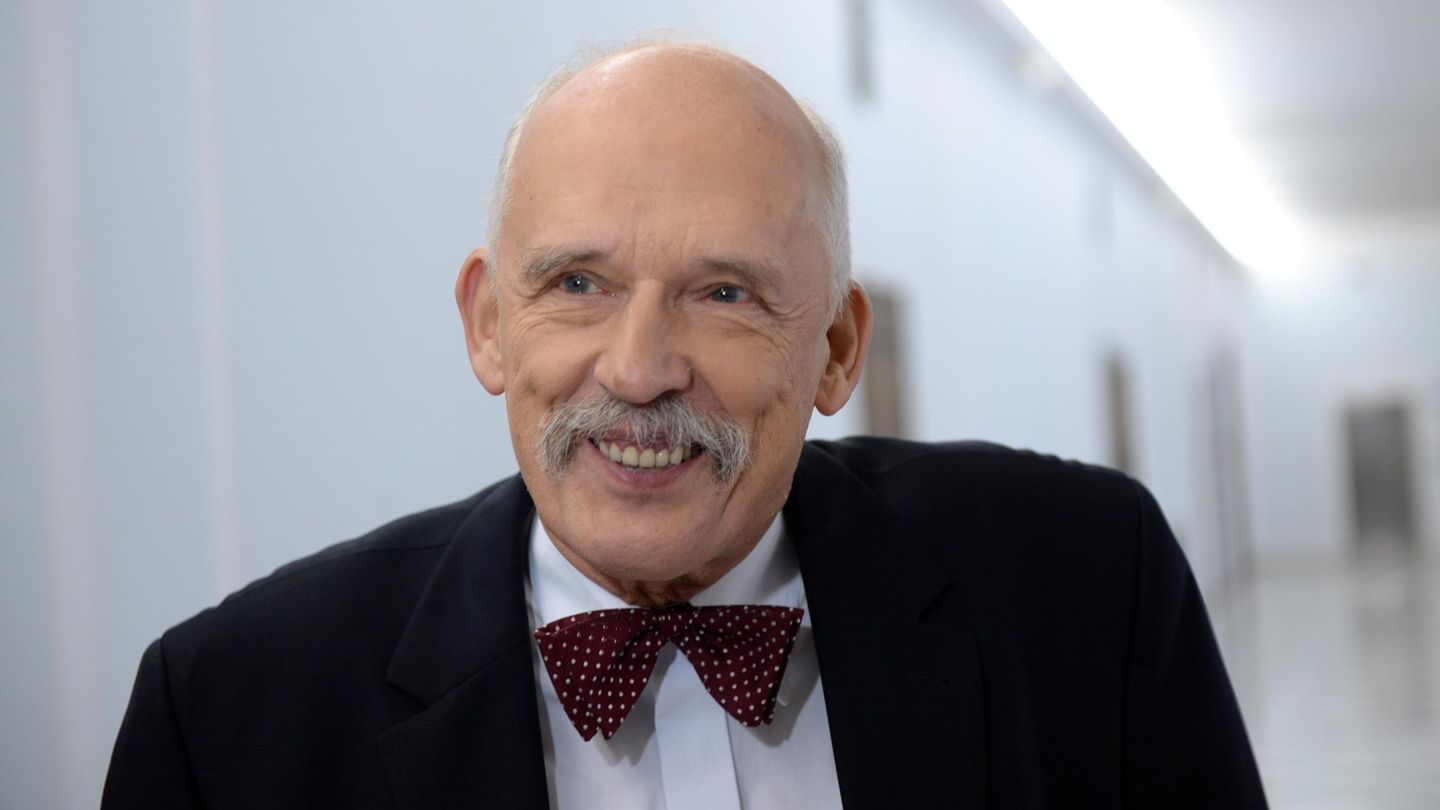 Der 74-jährige polnische EU-Politiker Janusz Korwin-Mikke
