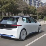 VW I.D. Prototyp auf den Straßen von Lissabon