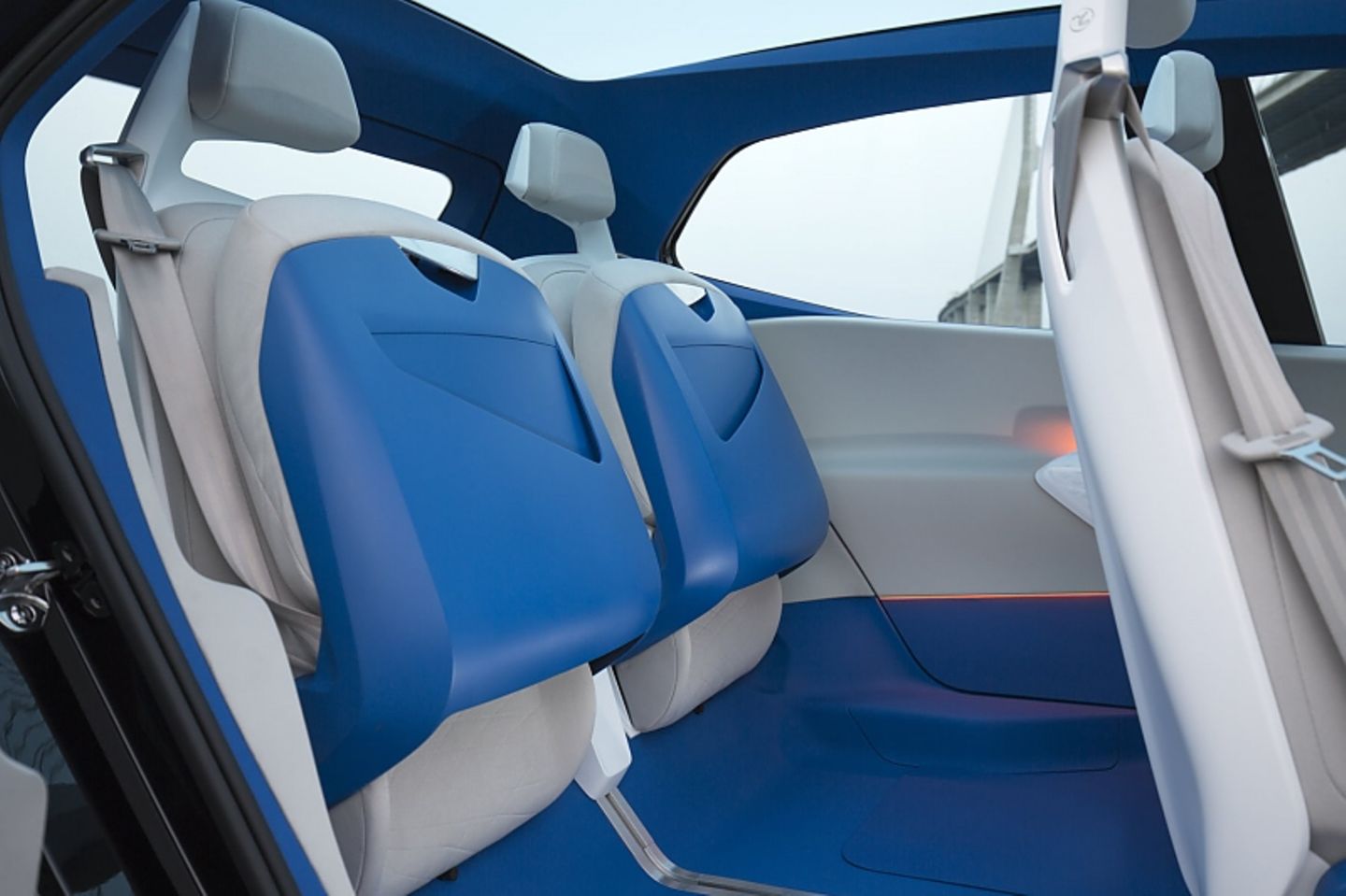 VW I.D. Prototyp - die Rücksitze lassen sich hochklappen