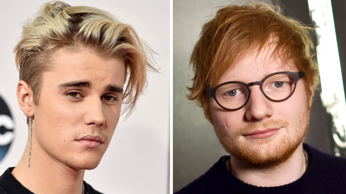 Ed Sheeran und Justin Bieber