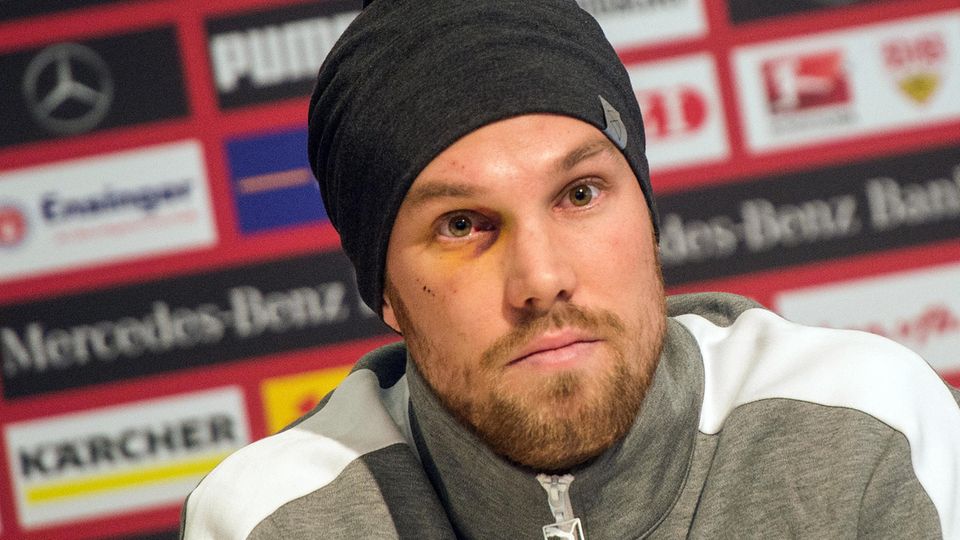Ex-BVB-Profi Kevin Großkreutz bei seinem tränenreichen Abschied vom VfB Stuttgart