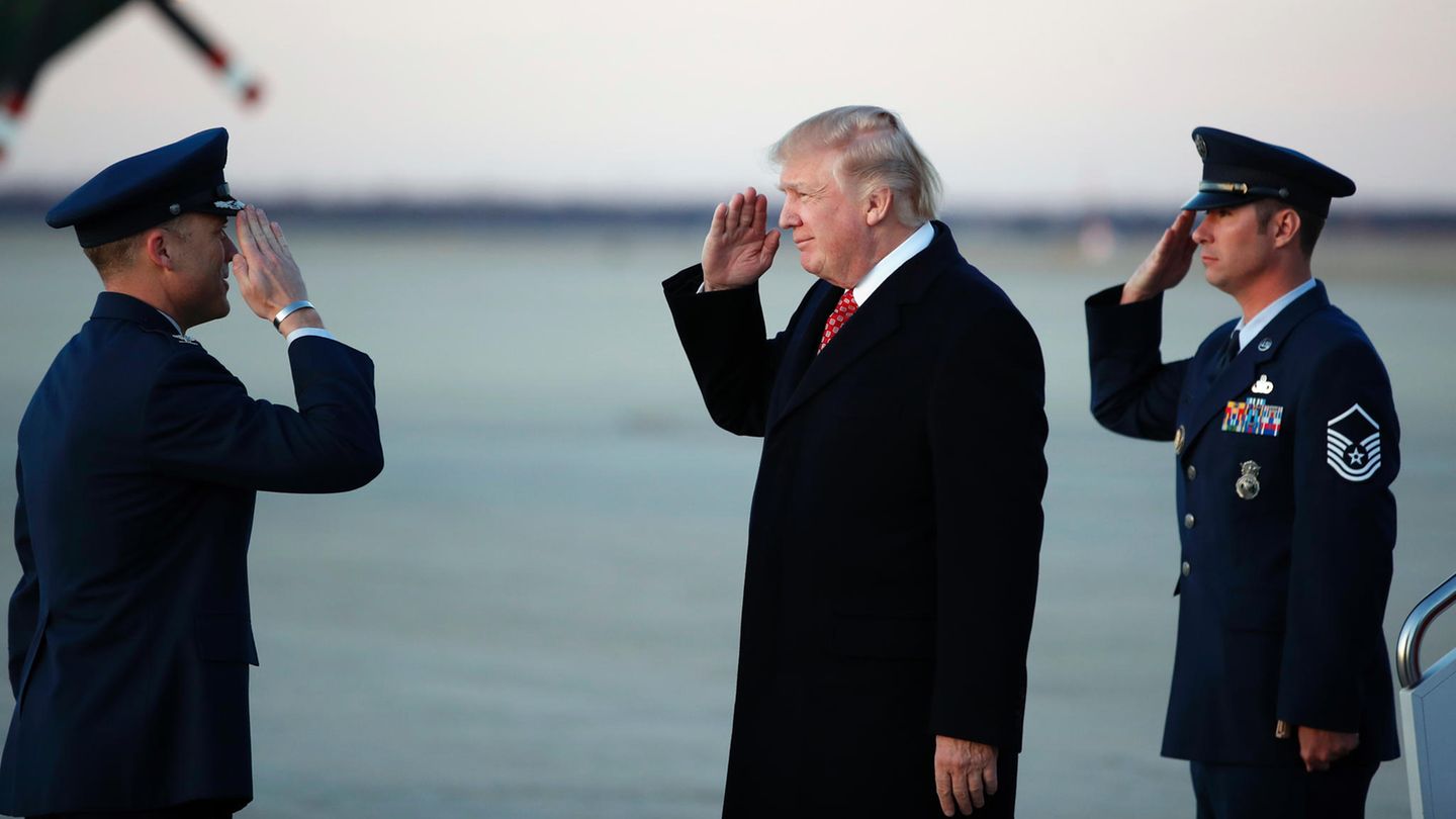 Donald Trump kehrt aus Florida zurück