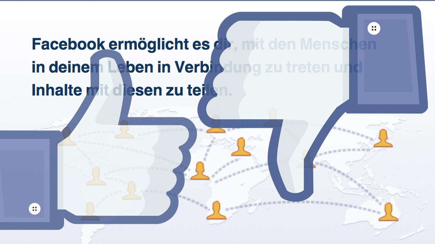 Like- und Dislike-Buttons bei Facebook