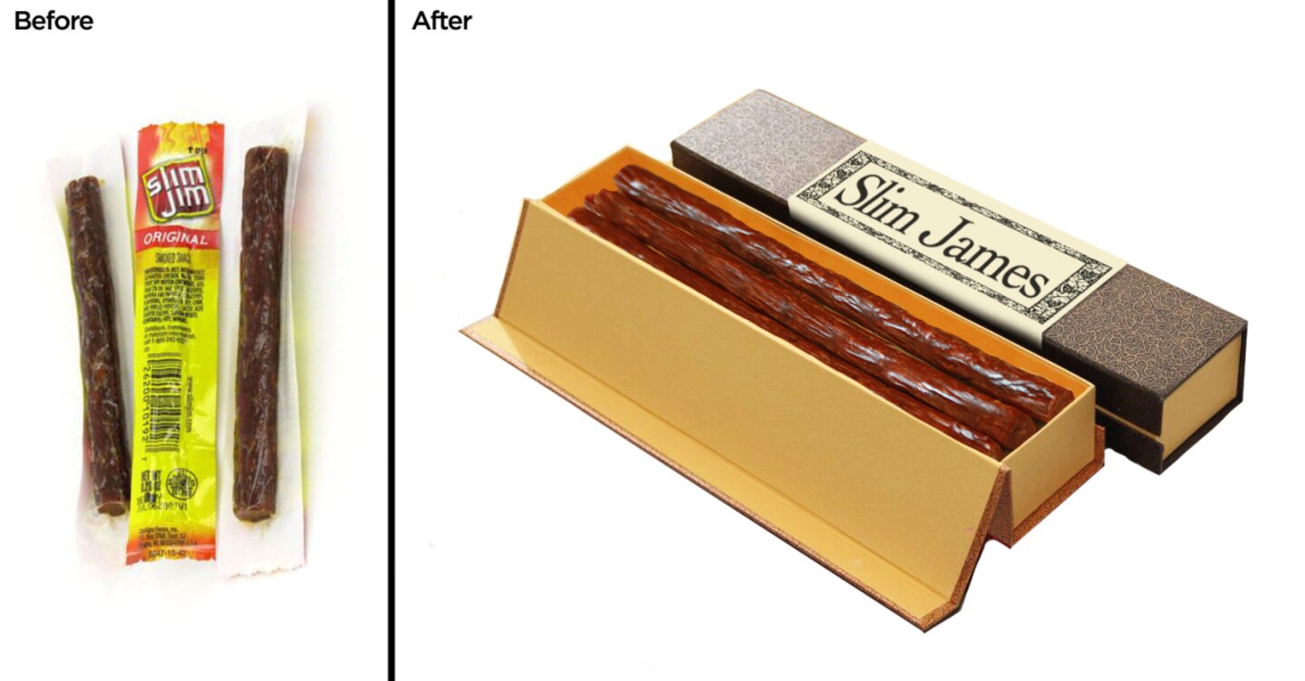 Nett verpackt, sind die Würstchen doch viel ansprechender