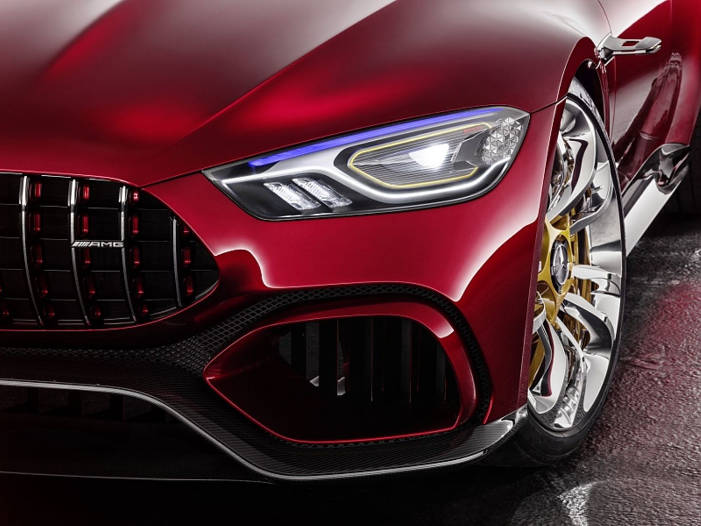 Mercedes AMG GT Concept - LED-Licht auch vorn