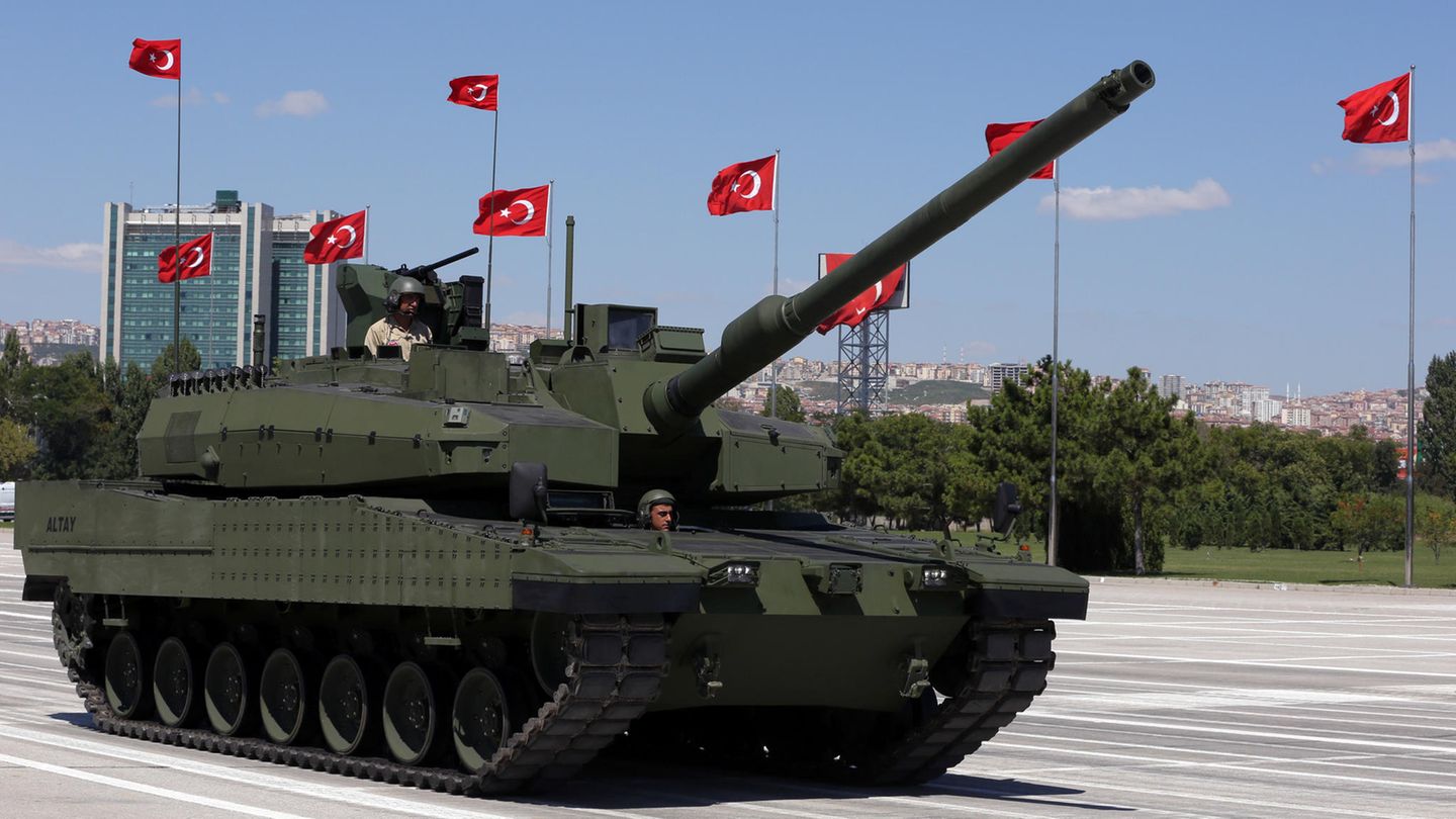 Ein Prototyp des türkischen Kampfpanzers Altay: Rheinmetall will beim Bau dabei sein