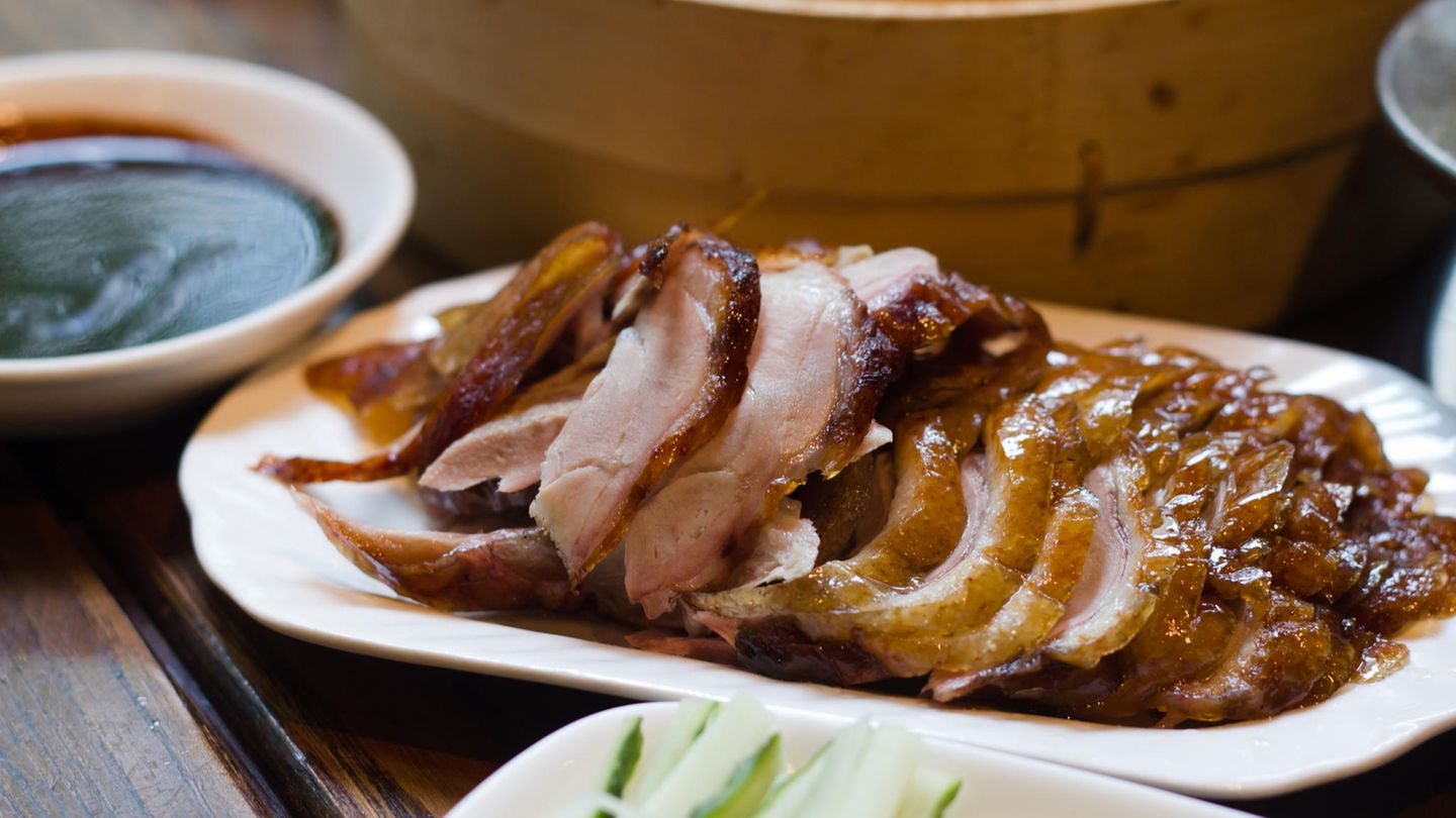 Peking-Ente  An ihr sollte man in Peking nicht vorbeigehen.