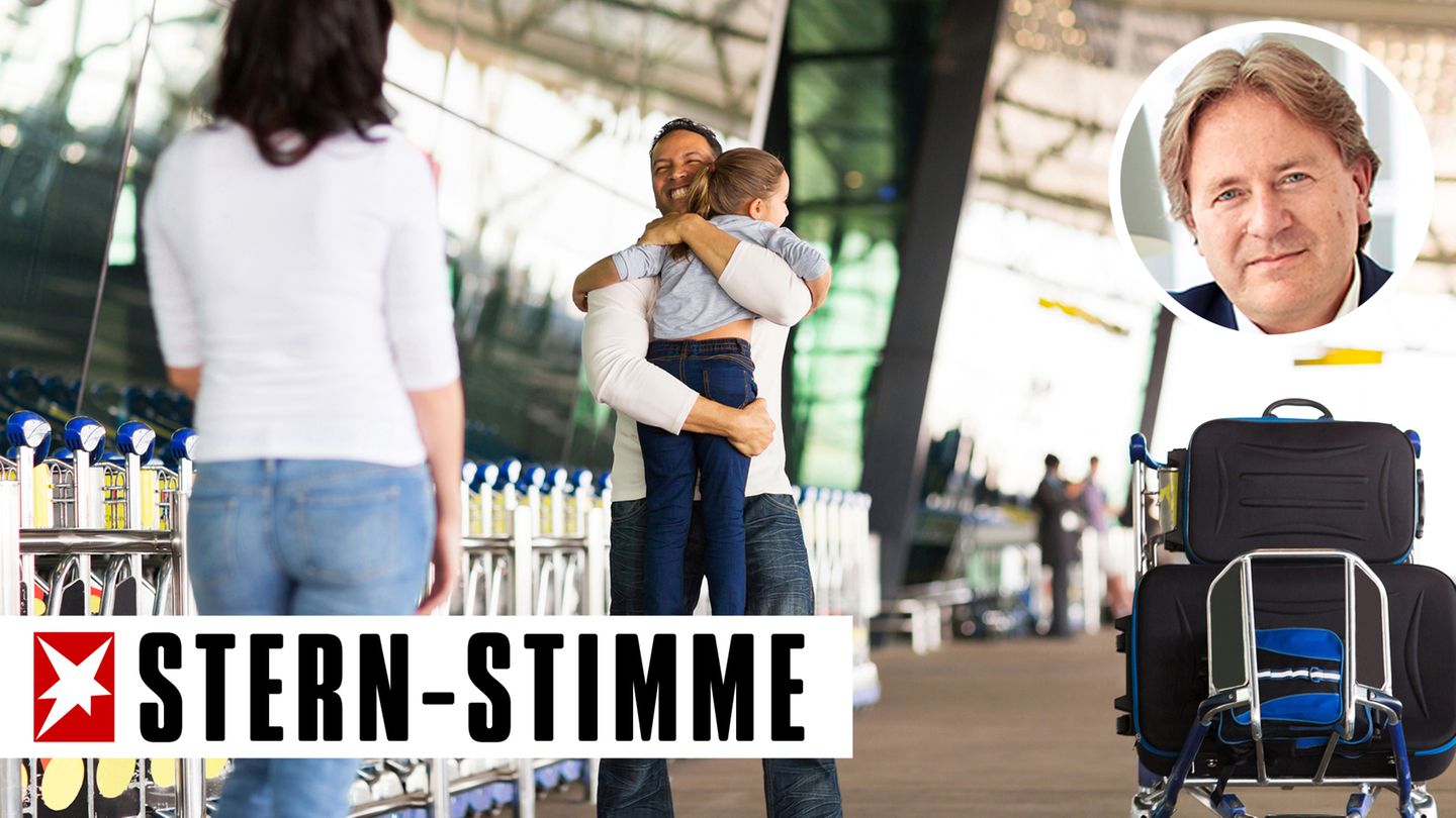 Wiedersehensfreude am Flughafen (Symbolbild)
