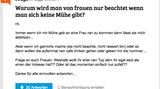 Warum wird man von Frauen nur beachtet, wenn man sich keine Mühe gibt?