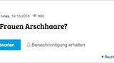 Haben Frauen A****haare?