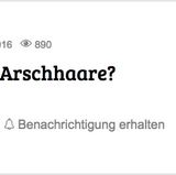 Haben Frauen A****haare?