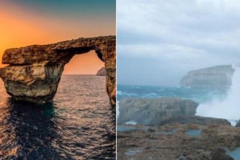 "Azure Window": Sturm bringt berühmtes Felsentor auf Gozo zum Einsturz