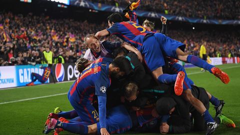Nicht nur auf dem Platz gab es nach Barcelonas Last-Minute-Sieg viele Emotionen
