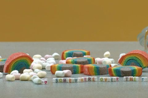 Regenbogenkekse ganz einfach selbst gemacht.