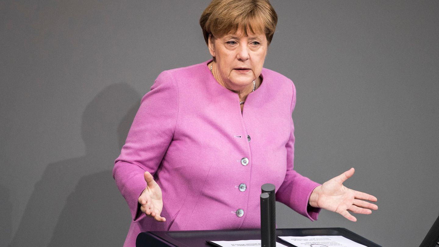 Angela Merkel im Bundestag