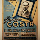 Werbeplakat für einen Auftritte des Tenors Giuseppe Costa in der Carnegie Hall