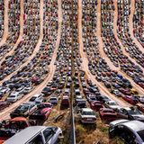 Schrottplatz in New Mexico.