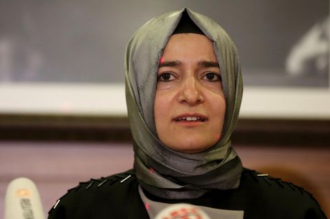 Die türkische Familienministerin Fatma Betül Sayan Kaya