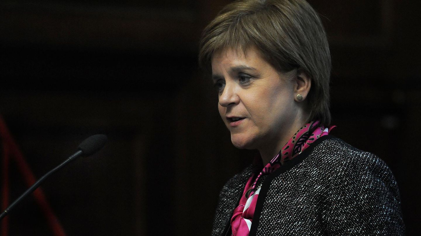 Nicola Sturgeon, Regierungschefin Schottlands, spricht bei einer Veranstaltung der Institution of Civil Engineers