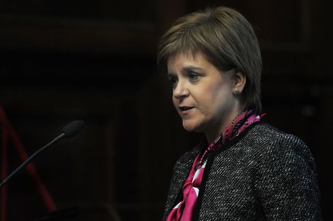 Nicola Sturgeon, Regierungschefin Schottlands, spricht bei einer Veranstaltung der Institution of Civil Engineers