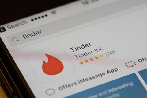 Die Dating-Plattform Tinder im App-Store