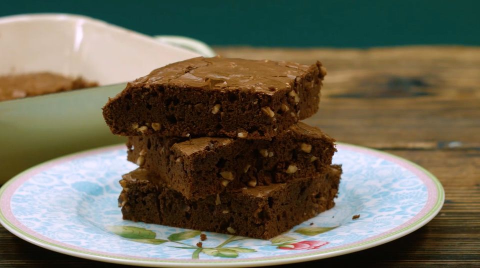 Rezept mit Nutella: Diese Nuss-Nougat-Brownies werden Sie umhauen Rezept mit Nutella: Diese Nuss-Nougat-Brownies werden Sie umhauen