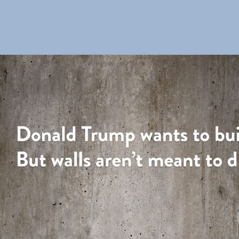 Trump-Protest: Kunst-Aktion gegen Trump: Diese Mauer soll Menschen vereinen