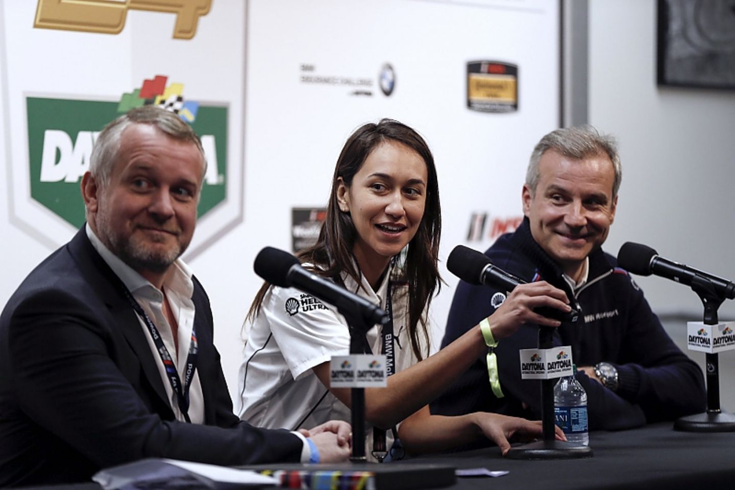BMW M6 GTLM 2017 - Pressekonferenz mit BMW-Kulturmann Girst, Baldessari-Kreativfrau Amanda und BMW Motorsportchef Marquardt
