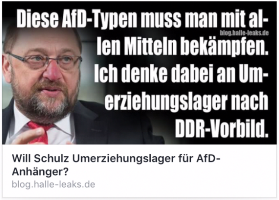 Ein verfälschtes Zitat von SPD-Kanzlerkandidat Martin Schulz