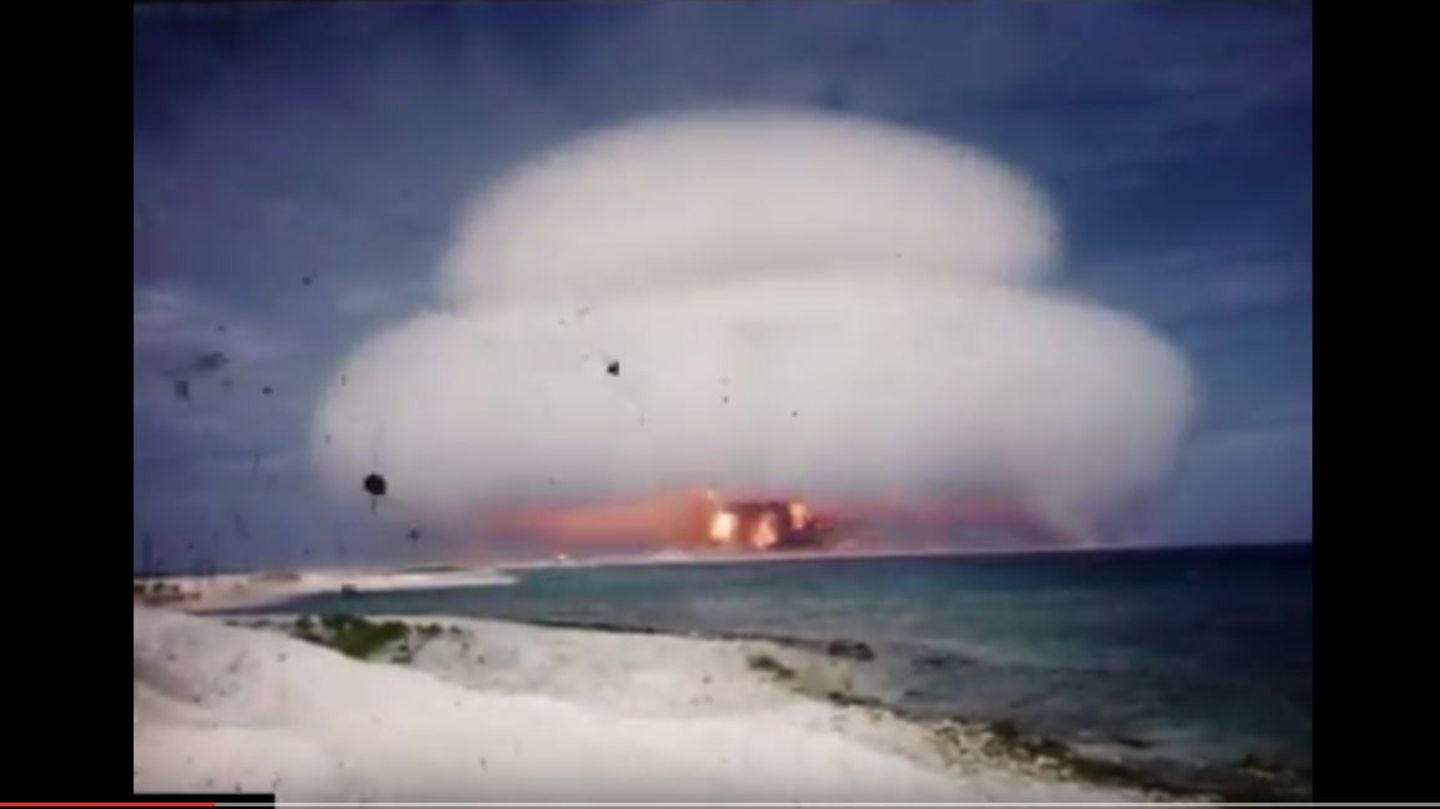 Aufnahmen der Operation Hardtack, einer Serie von US-Atomtests im Jahr 1958