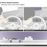 Reagiert der Fahrer nicht mehr, wird ein Nothalt eingeleitet