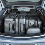 Der Kofferraum fasst zwischen 490 bis 1.450 Liter