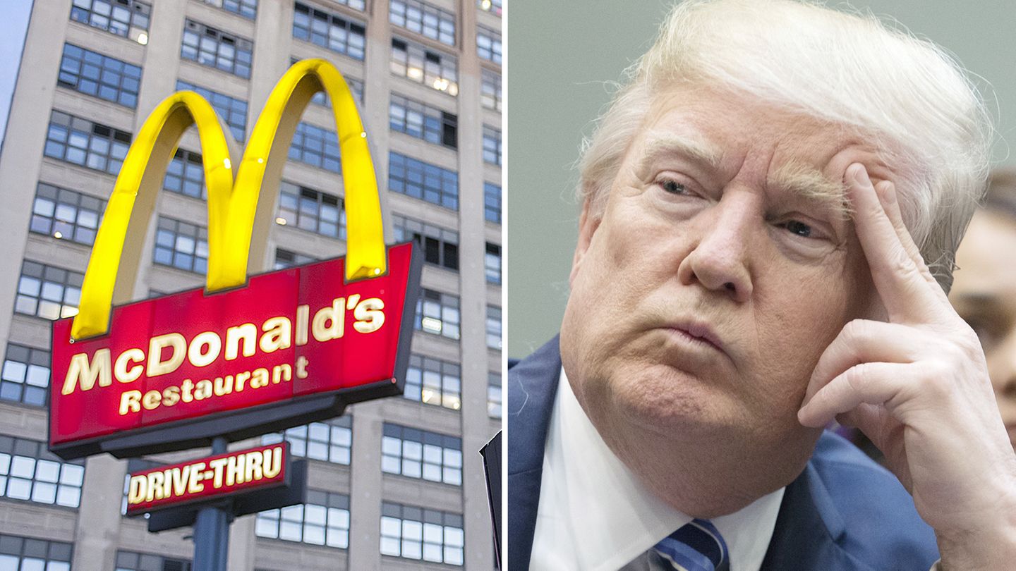 McDonald's hat sich bei US-Präsident Donald Trump entschuldigt. Ein Hacker hatte einen beleidigenden Tweet über Account der Fastfood-Kette verbreitet.