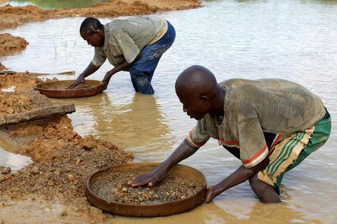 Sierra Leone Diamanten Schürfer