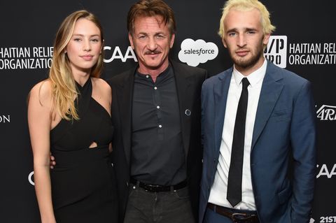 Sean Penn mit seinen Kindern Dylan und Hopper