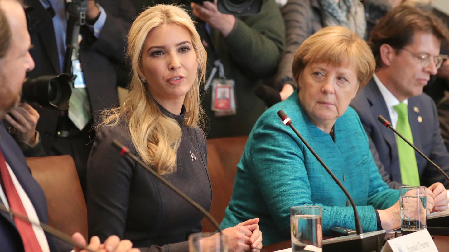 Ivanka Trump und Angela Merkel