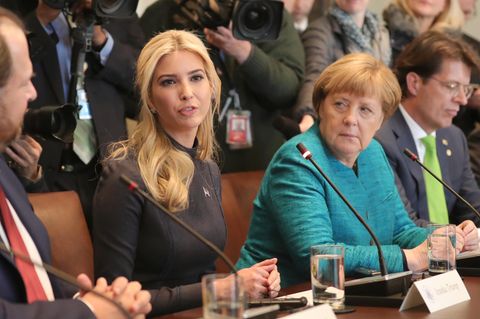 Ivanka Trump und Angela Merkel