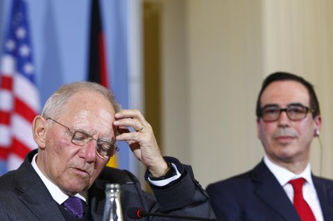 Wolfgang Schäuble und Steven Mnuchin: Neues Zeitalter des Welthandels?