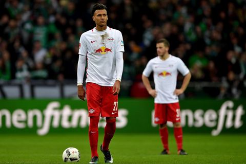 Frustriert: die RB Leipzig-Spieler nach der Niederlage gegen Bremen
