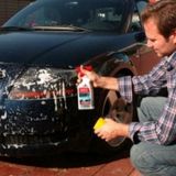 Autowäsche auch bei den Scheinwerfern