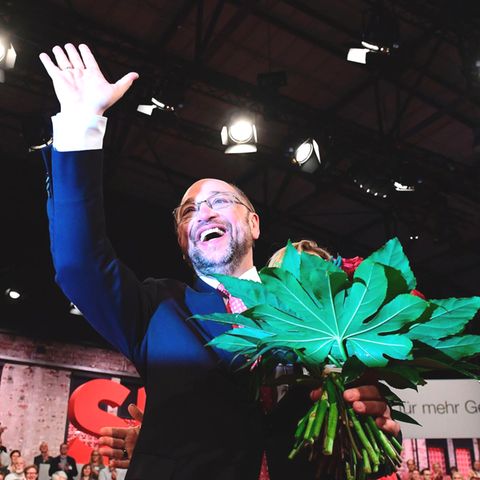 Der neue SPD-Chef Martin Schulz nach seiner Wahl am Sonntag in Berlin
