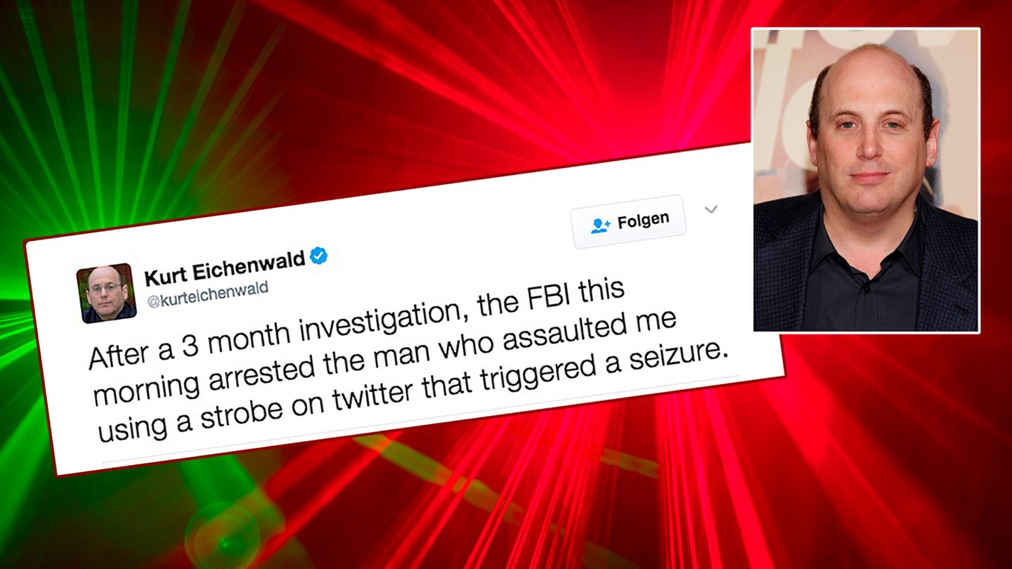 Stroboskopische Lichter können bei Epileptikern gefährliche Anfälle auslösen. Ein Twitter-User attackiert so den Journalisten Kurt Eichenwald