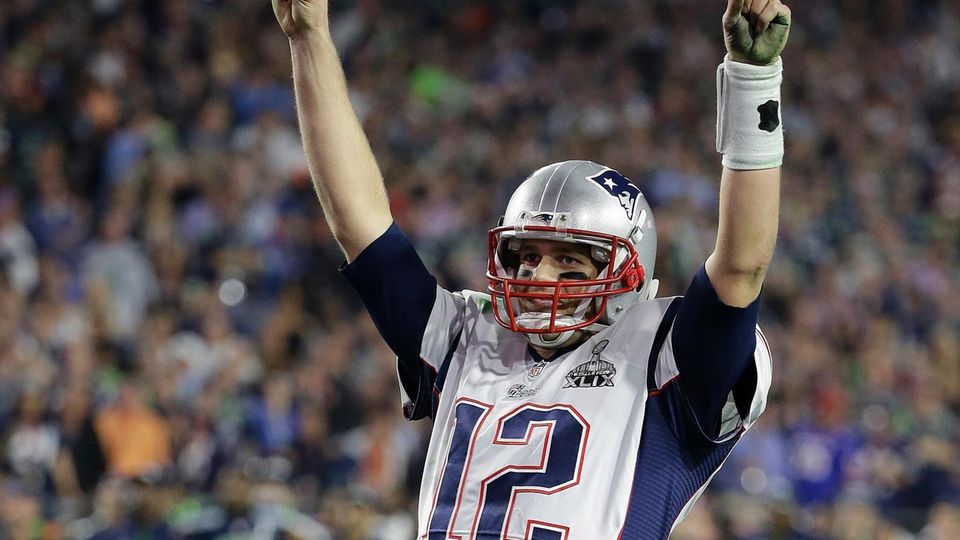 Hier trug er das Trikot noch: Tom Brady jubelt beim 51. Super Bowl