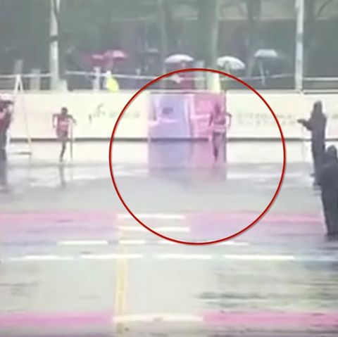 Viraler Hit in China: Marathon-Läufer finden die Ziellinie nicht - ein anderer nutzt die Chance