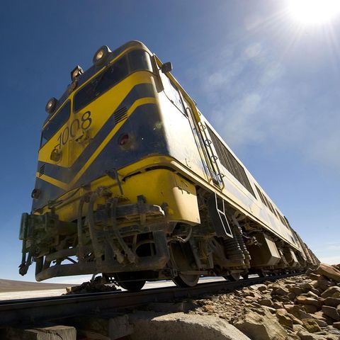 Zug in Bolivien